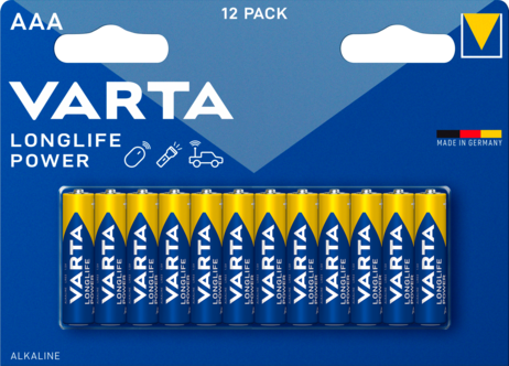 VARTA Longlife Power alkaliskt batteri, AAA/LR03