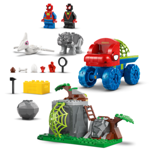 LEGO Marvel Spidey 11199 Team Spideyn pelastustehtävä dinomönkijällä, yli 4-vuotiaille