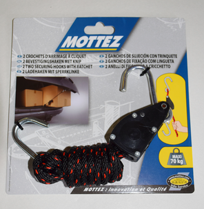 Repspännare med krokar