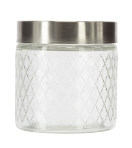 Glasburk med lock, Diamant