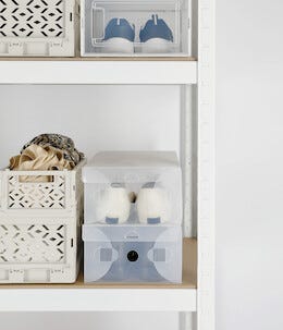 Skoeske plast, stablebar, 3-pakning