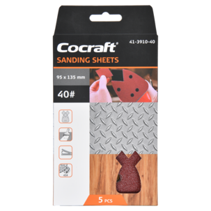 Cocraft sandpapper kardborre, 95 x 135 mm, 5-pack