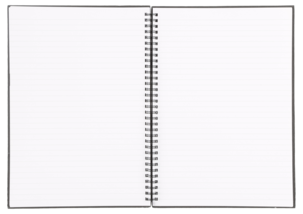 Muistikirja A4, viivoitettu