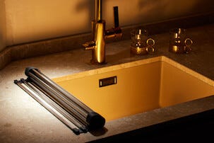 Happy Sinks Rullattava astiankuivausteline tiskialtaaseen, ruostumaton teräs