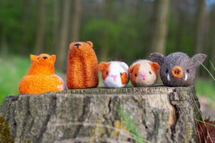 Agna Wool Art Kit ullfilting, rev, 10 cm