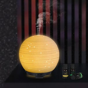 Duftspreder med lys, globe, 100 ml