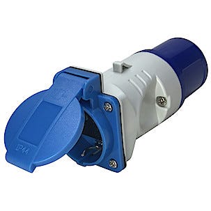 Overgangsadapter CEE 230 V til Schuko