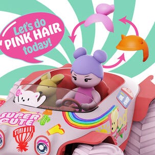 Radio-ohjattava auto Pixie Cruiser Doodle, yli 6-vuotiaille