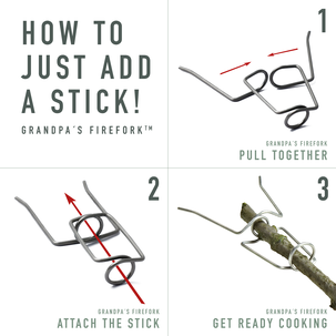 GrandPa's FireFork grillgaffel, 2-pakning