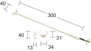 Habo balkongdør- og vindusholder 