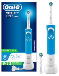 Oral-B Vitality 170 Cross Action, elektrisk tannbørste med 2 børstehoder