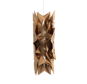 Julstjärna papper brun 52 cm, Northlight