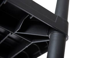 Toomax hylla plast för garage och förråd, svart