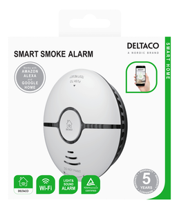 Deltaco Smart Home SH-WS03 brandvarnare med WiFi
