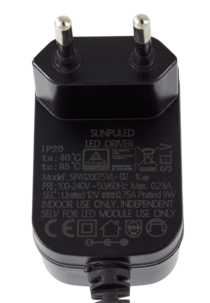 Nätadapter 12 V DC/9 W