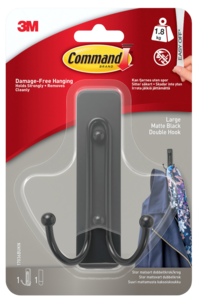Command selvheftende krok dobbel, large