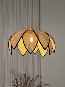 Osram Lotus Kattovalaisin rottinki 48 cm E27 ruskea