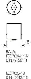 Osram bilpære R10W, BA15s