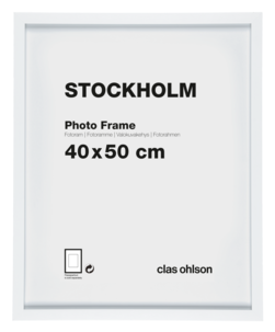 Fotoram Stockholm, vit