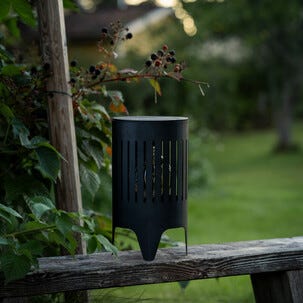 Solcellslykta utomhus, svart metall, Northlight