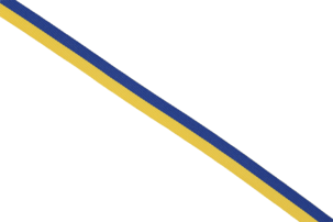 Presentband Sverigeband gul och blå, tyg