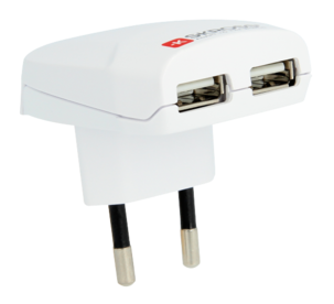 SKROSS USB-lader med doble uttak