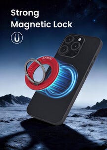 Anmiki mobilholder magnet med ring, mobilstativ