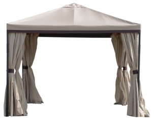 Paviljong på 3 x 3 m med myggnett