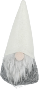 Liten julenisse i tøy, 12 cm