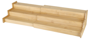 Krydderhylle i tre, 3 nivåer, uttrekkbar 31,2–56,4 cm