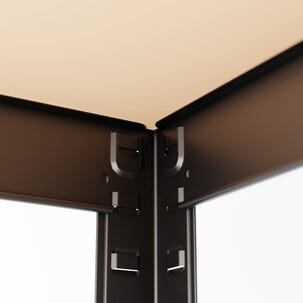 Smal förvaringshylla metall, 60x40x180 cm