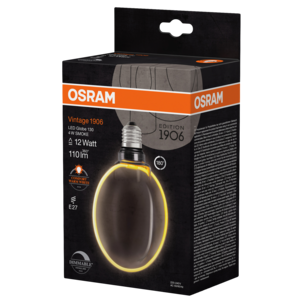 Osram Vintage 1906 Globe Smoke LED-pære E27 dimbar