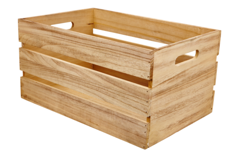 Trälåda med handtag