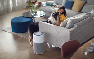 Philips AC2220/10 liten luftrenare HEPA-filter, 109 m2