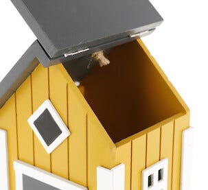 Fågelmatare trähus