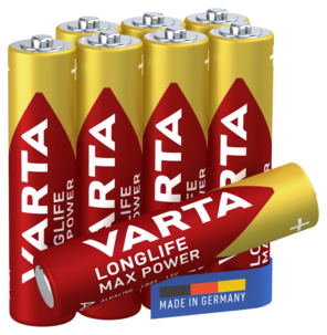Varta Longlife Max Power AAA/LR03, 8-pakning
