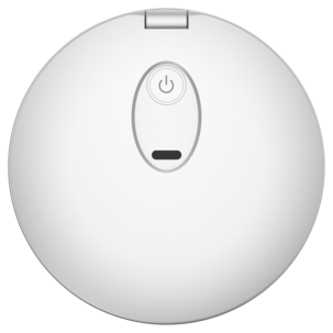 Fickspegel med belysning, laddningsbar, vit