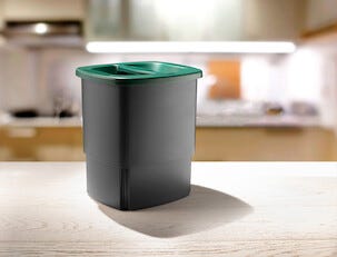 Søppelbøtte Frank avfallskomprimator, 11 liter