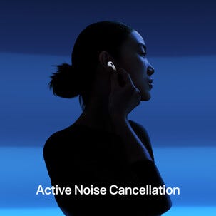 Apple AirPods 4 med støyreduksjon, ANC