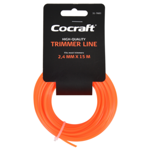 Trimmertråd på spole, 2,4 mm x 15 meter