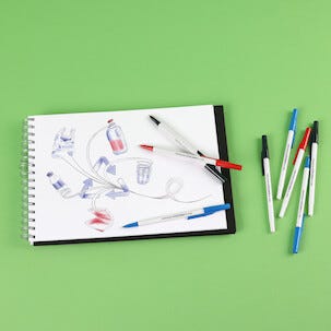 Paper Mate Kilometrico kulspetspennor, 8-pack