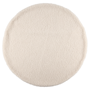 Julgransmatta teddy beige 90 cm