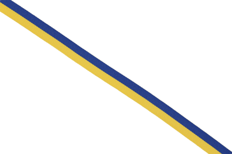 Presentband Sverigeband gul och blå, tyg