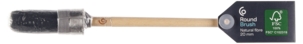 Pensel, rund med träskaft
