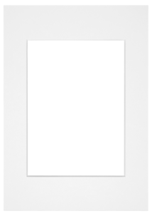 Passepartout A4 på 21 x 29,7 cm, kartong