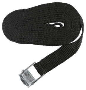 Spännrem svart, bredd 25 mm