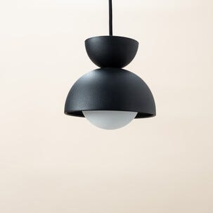 Birk hengende vinduslampe i svart metall 15 cm, Northlight