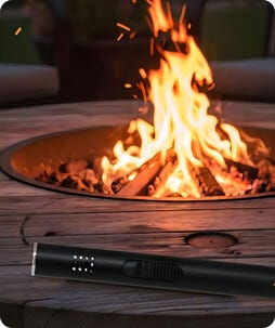 Skandi gasstenner med jetflamme, etterfyllbar, 21 cm