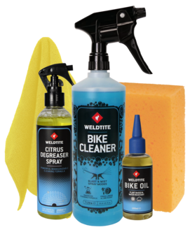 Weldtite Bike Care Kit sett til sykkelrengjøring, 5 deler