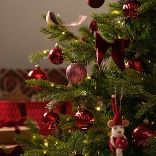 Håndlagde mus i tovet ull med snor, 3-pakning